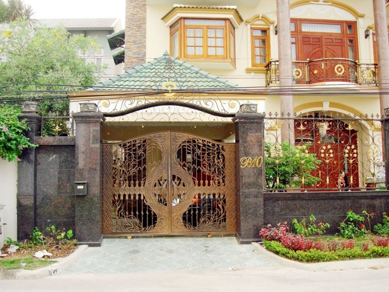 Cổng nhà phù hợp phong thủy