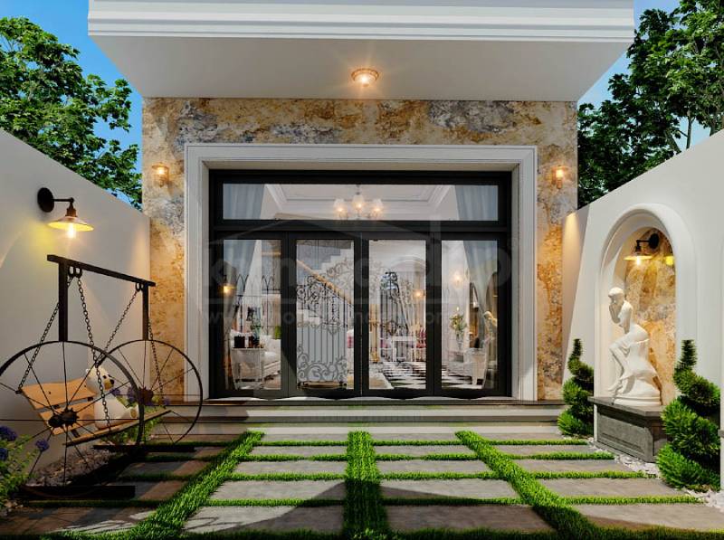 Không nên đặt hướng cửa đối diện trụ điện, sông suối