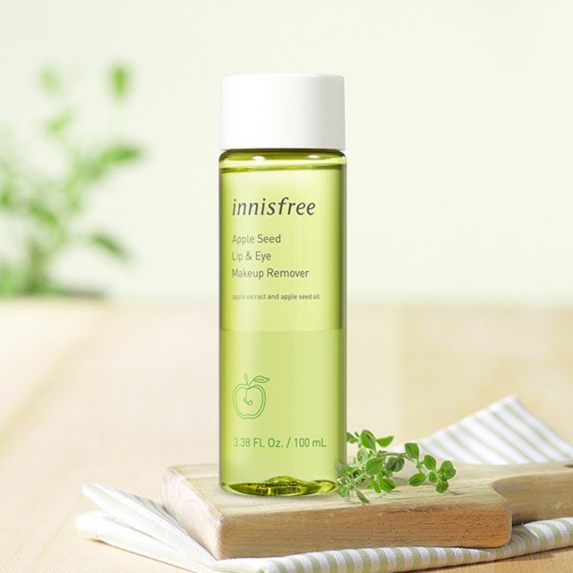Nước tẩy trang mắt và môi Innisfree Apple Seed Lip & Eye Remover được đánh giá rất an toàn và lành tính, phù hợp với mọi loại da.